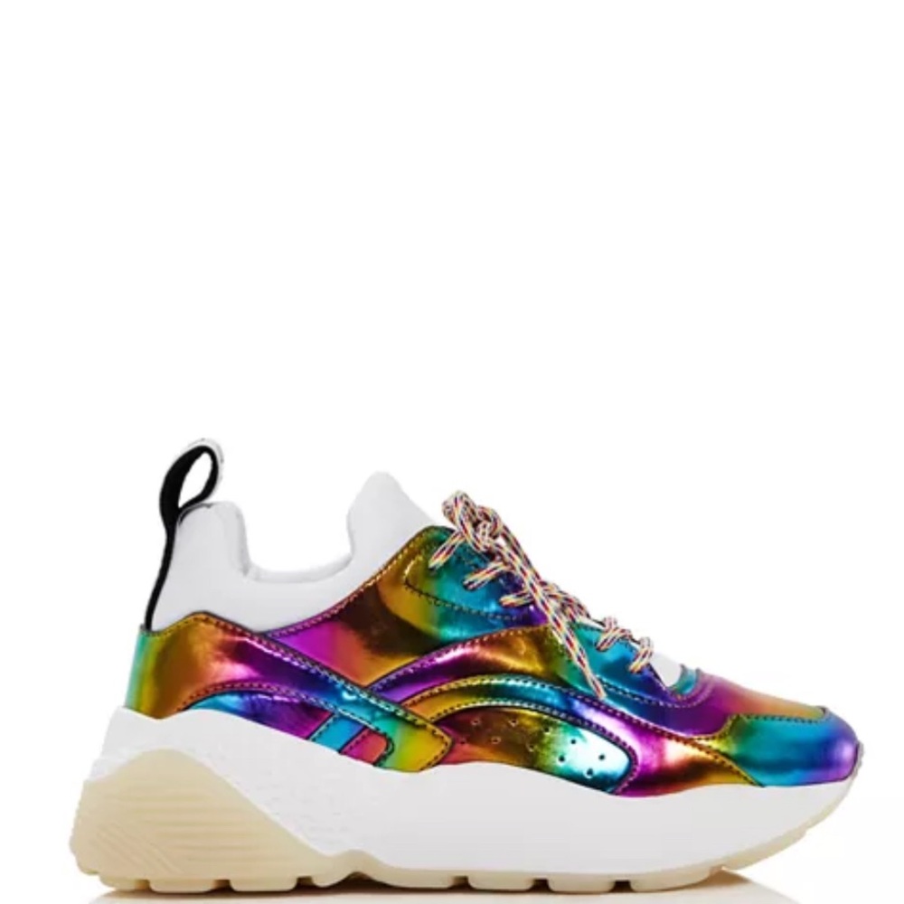 Stella McCartney Eclypse Iconic Metallic Rainbow Sneakers